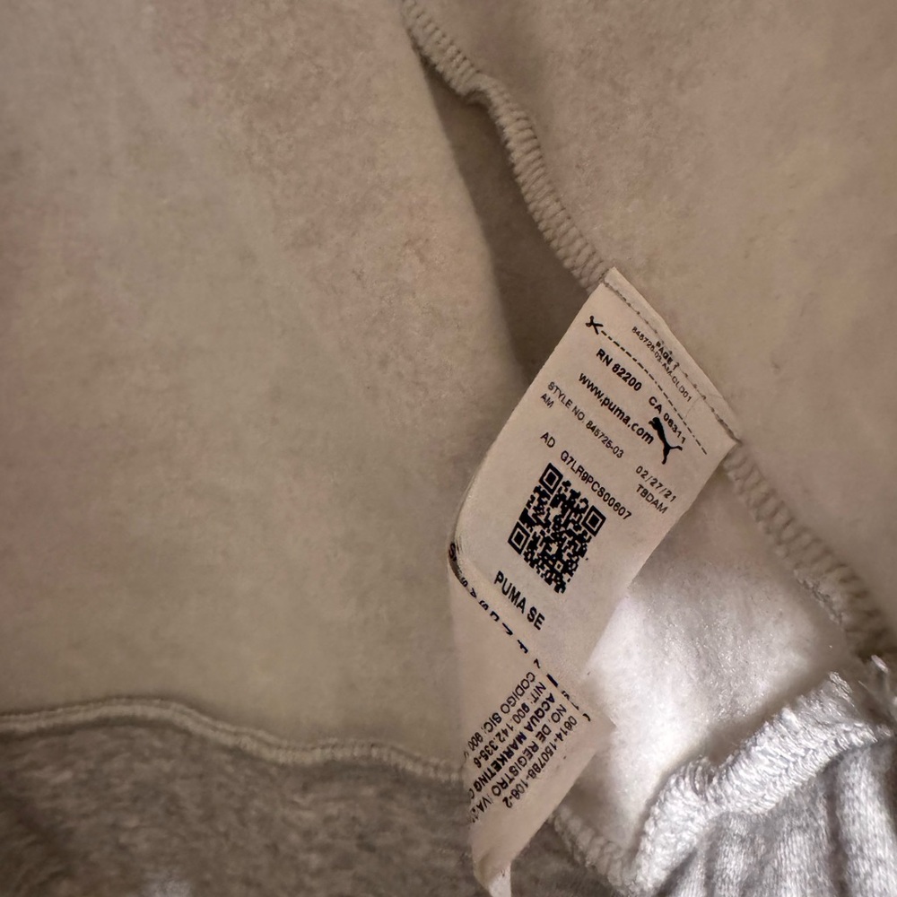 Puma Light Gray Quarter-Zip Pullover - image 5